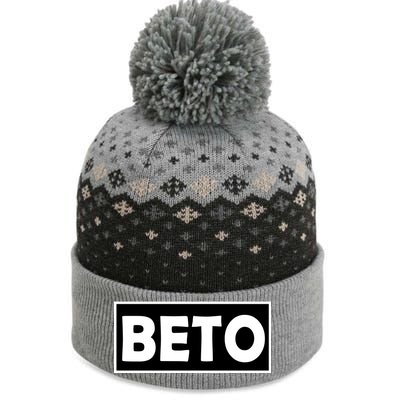 Beto For President Simple Logo  The Baniff Cuffed Pom Beanie