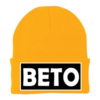 Beto For President Simple Logo  Knit Cap Winter Beanie