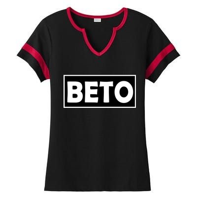 Beto For President Simple Logo  Ladies Halftime Notch Neck Tee