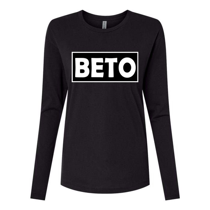 Beto For President Simple Logo  Womens Cotton Relaxed Long Sleeve T-Shirt