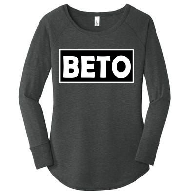 Beto For President Simple Logo  Women's Perfect Tri Tunic Long Sleeve Shirt