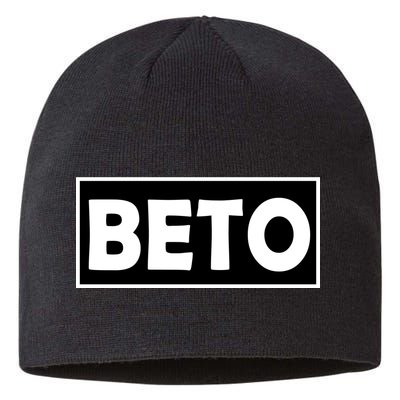 Beto For President Simple Logo  Sustainable Beanie