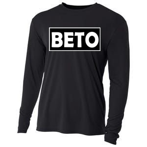 Beto For President Simple Logo  Cooling Performance Long Sleeve Crew