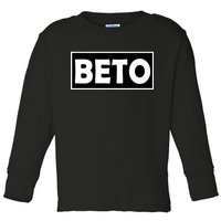 Beto For President Simple Logo  Toddler Long Sleeve Shirt