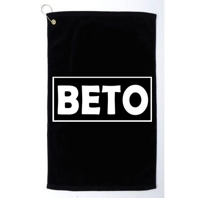 Beto For President Simple Logo  Platinum Collection Golf Towel