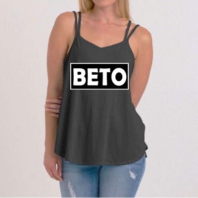 Beto For President Simple Logo  Women's Strappy Tank