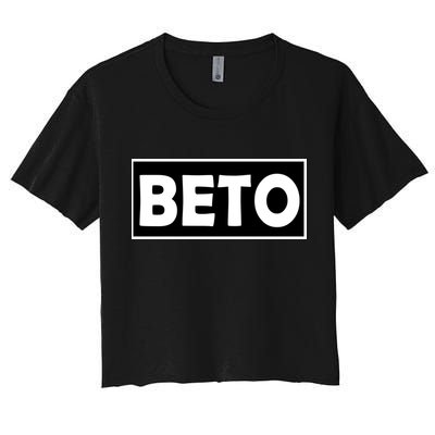 Beto For President Simple Logo  Crop Top