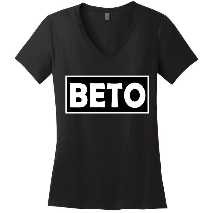 Beto For President Simple Logo  Women's V-Neck T-Shirt