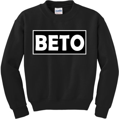 Beto For President Simple Logo  Kids Sweatshirt