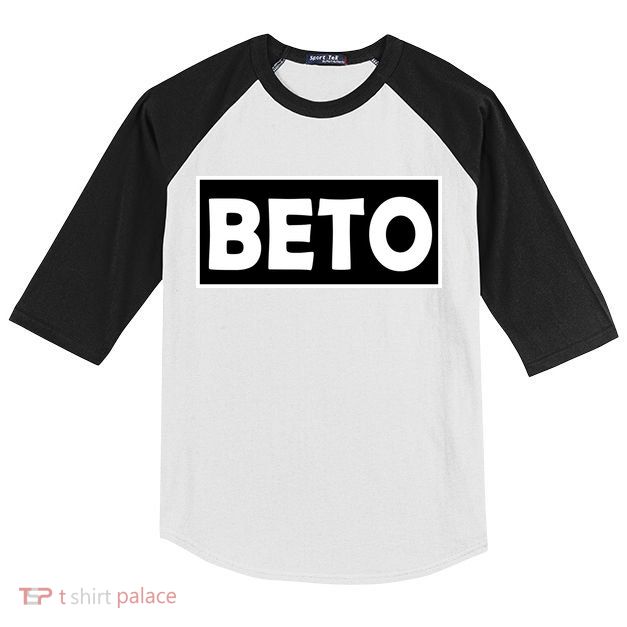 Beto For President Simple Logo  Kids Colorblock Raglan Jersey