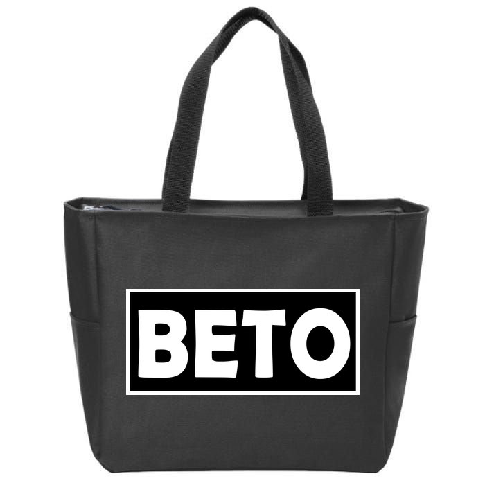 Beto For President Simple Logo  Zip Tote Bag