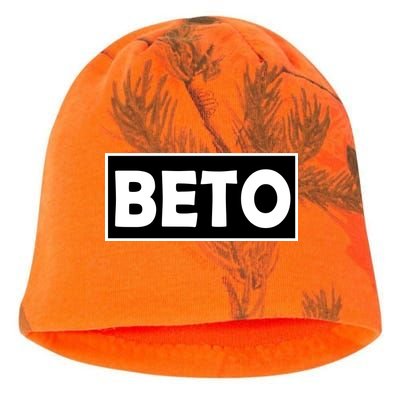 Beto For President Simple Logo  Kati - Camo Knit Beanie