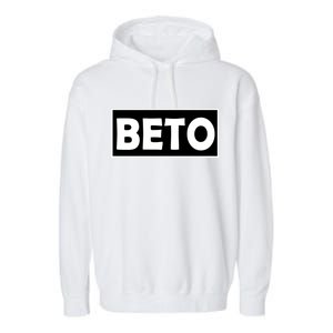 Beto For President Simple Logo  Garment-Dyed Fleece Hoodie