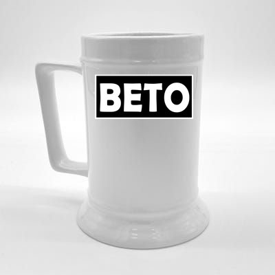 Beto For President Simple Logo  Beer Stein