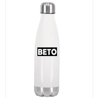 Beto For President Simple Logo  Stainless Steel Insulated Water Bottle