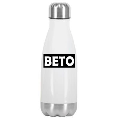 Beto For President Simple Logo  Stainless Steel Insulated Water Bottle