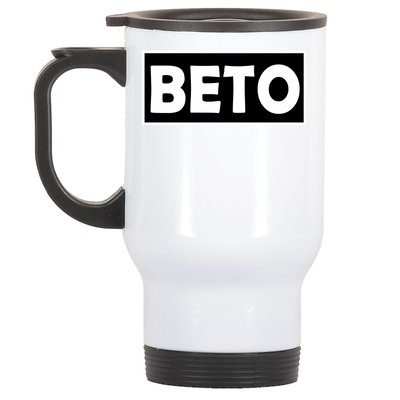 Beto For President Simple Logo  Stainless Steel Travel Mug