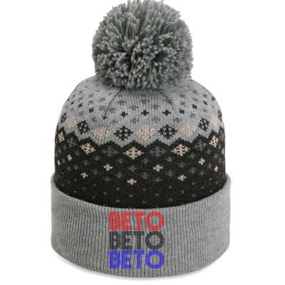 Beto For Senate Texas Election Retro The Baniff Cuffed Pom Beanie