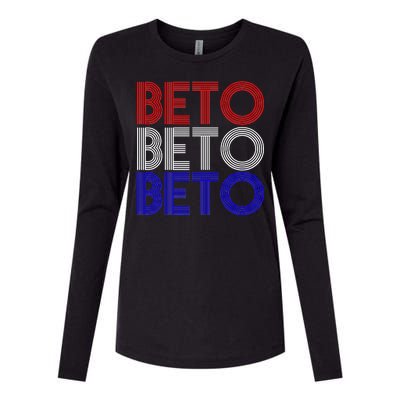 Beto For Senate Texas Election Retro Womens Cotton Relaxed Long Sleeve T-Shirt