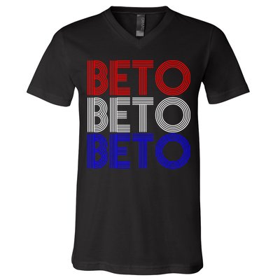 Beto For Senate Texas Election Retro V-Neck T-Shirt