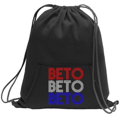 Beto For Senate Texas Election Retro Sweatshirt Cinch Pack Bag