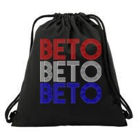 Beto For Senate Texas Election Retro Drawstring Bag