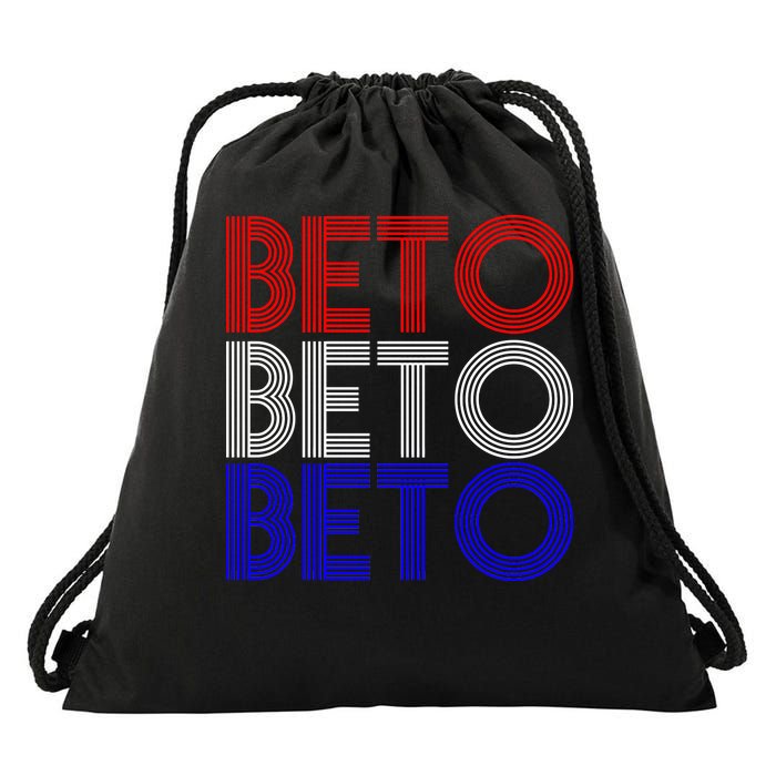 Beto For Senate Texas Election Retro Drawstring Bag