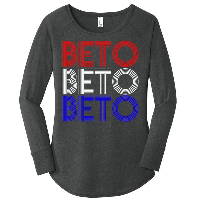 Beto For Senate Texas Election Retro Women's Perfect Tri Tunic Long Sleeve Shirt