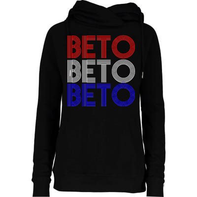 Beto For Senate Texas Election Retro Womens Funnel Neck Pullover Hood