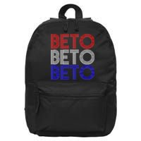 Beto For Senate Texas Election Retro 16 in Basic Backpack