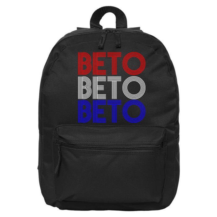 Beto For Senate Texas Election Retro 16 in Basic Backpack