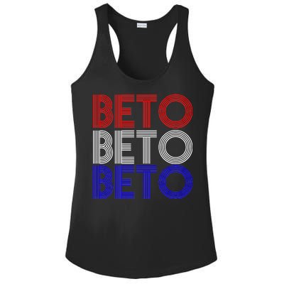 Beto For Senate Texas Election Retro Ladies PosiCharge Competitor Racerback Tank