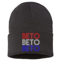 Beto For Senate Texas Election Retro Sustainable Knit Beanie