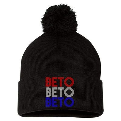 Beto For Senate Texas Election Retro Pom Pom 12in Knit Beanie