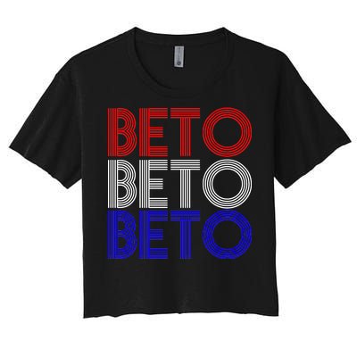 Beto For Senate Texas Election Retro Women's Crop Top Tee