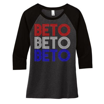 Beto For Senate Texas Election Retro Women's Tri-Blend 3/4-Sleeve Raglan Shirt