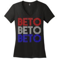 Beto For Senate Texas Election Retro Women's V-Neck T-Shirt