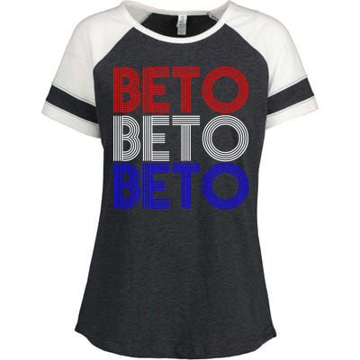 Beto For Senate Texas Election Retro Enza Ladies Jersey Colorblock Tee