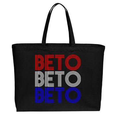 Beto For Senate Texas Election Retro Cotton Canvas Jumbo Tote