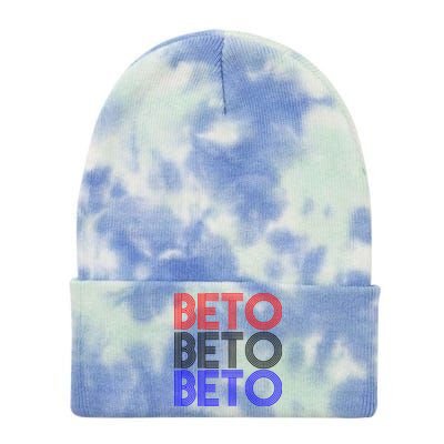 Beto For Senate Texas Election Retro Tie Dye 12in Knit Beanie