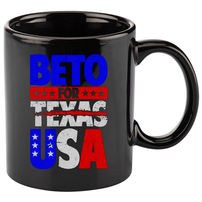 Beto For USA 11oz C Handle Ceramic Mug