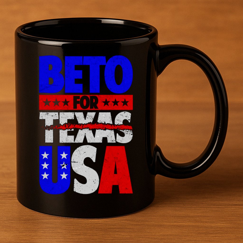 Beto For USA 11oz C Handle Ceramic Mug