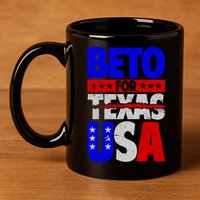 Beto For USA 11oz C Handle Ceramic Mug