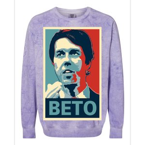 Beto O'Rourke Democrat Senate Texas Vote Supporters Colorblast Crewneck Sweatshirt