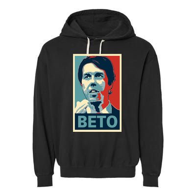 Beto O'Rourke Democrat Senate Texas Vote Supporters Garment-Dyed Fleece Hoodie
