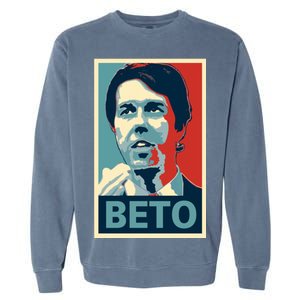 Beto O'Rourke Democrat Senate Texas Vote Supporters Garment-Dyed Sweatshirt