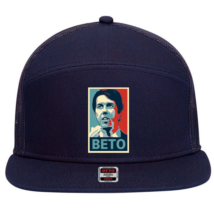 Beto O'Rourke Democrat Senate Texas Vote Supporters 7 Panel Mesh Trucker Snapback Hat