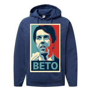 Beto O'Rourke Democrat Senate Texas Vote Supporters Performance Fleece Hoodie