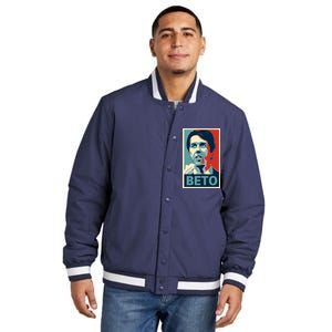 Beto O'Rourke Democrat Senate Texas Vote Supporters Insulated Varsity Jacket