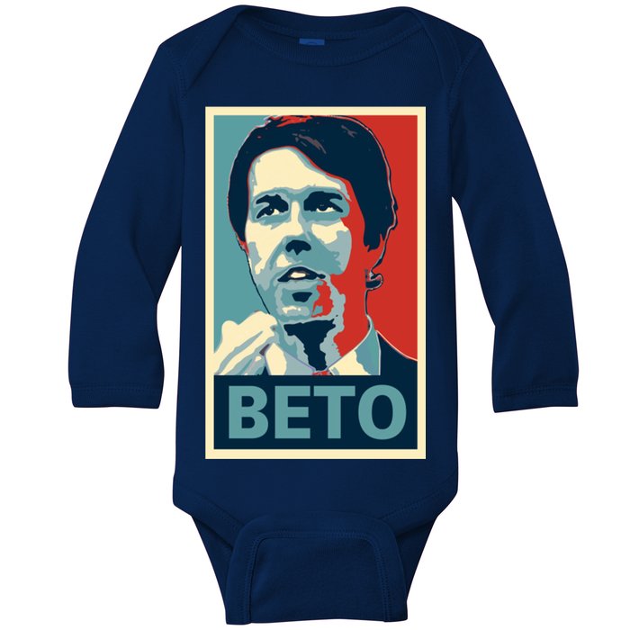 Beto O'Rourke Democrat Senate Texas Vote Supporters Baby Long Sleeve Bodysuit